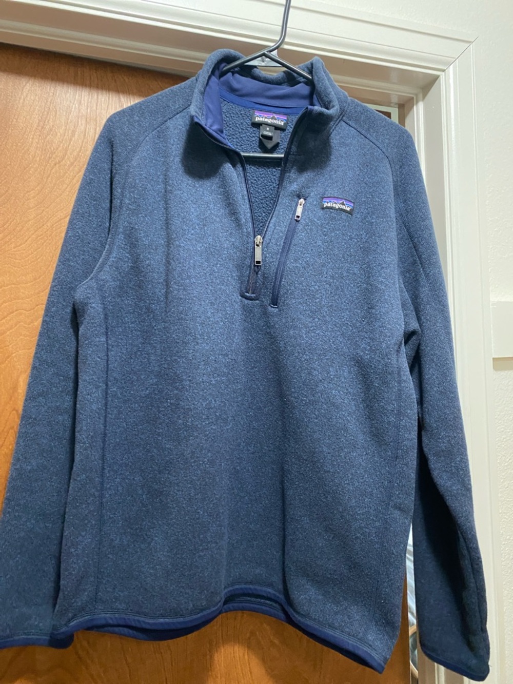 Patagonia Men’s Navy Blue Quarter-Zip Fleece Pullover